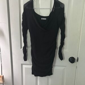 Hollister Black Long Sleeve Dress